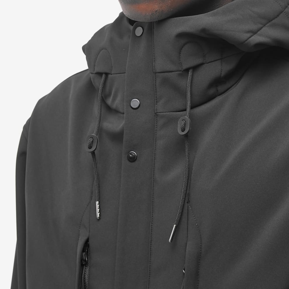 Cp Company Shell-R A/W Hooded Parka In Black