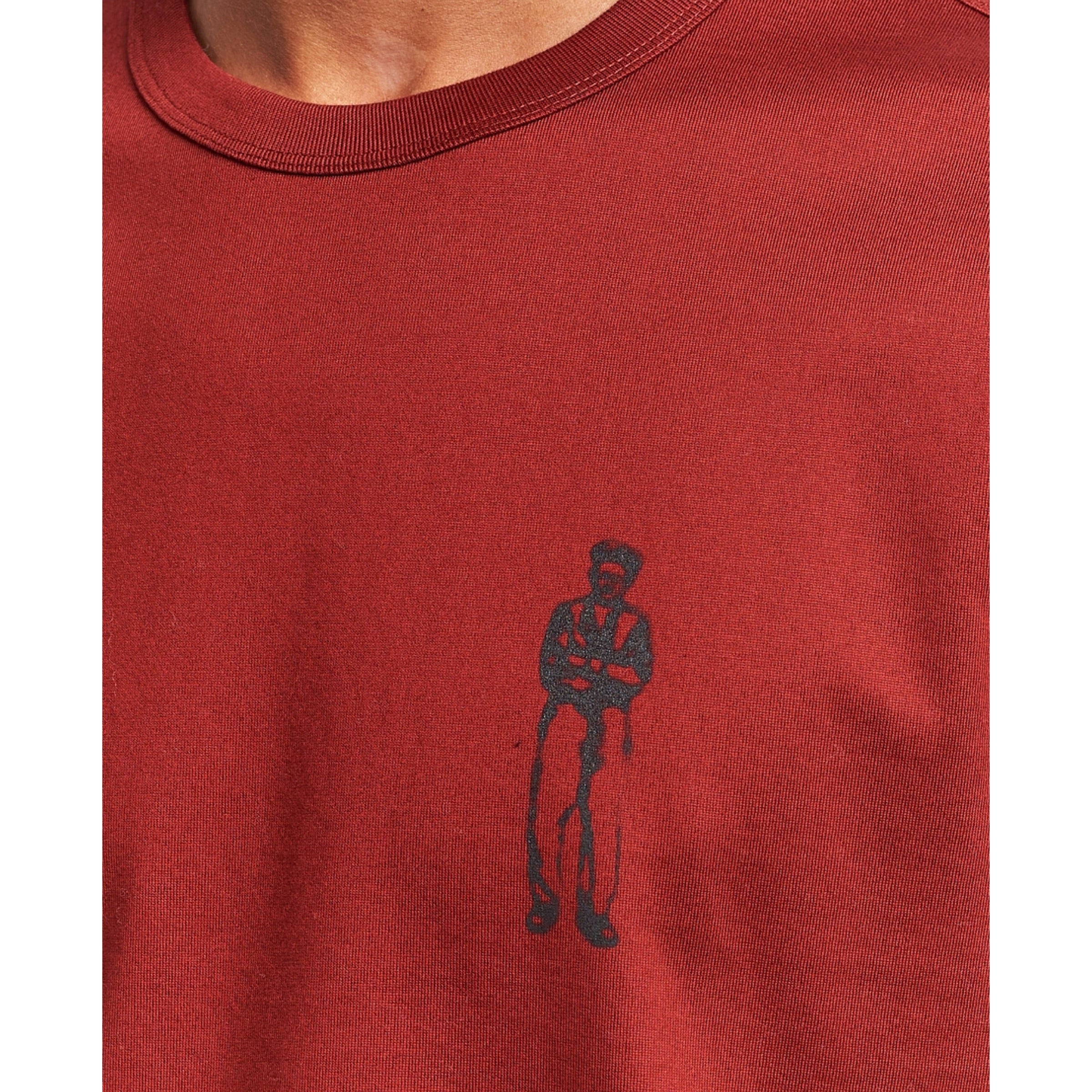 Cp Company Mercerized Cotton Sailor Logo T-Shirt in Red