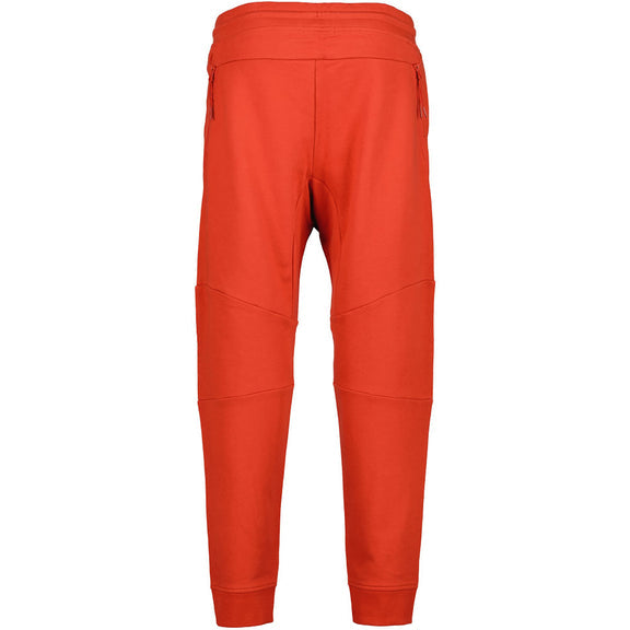 Cp Company Diagonal Raised Fleece Lens Joggers in Fiery Red