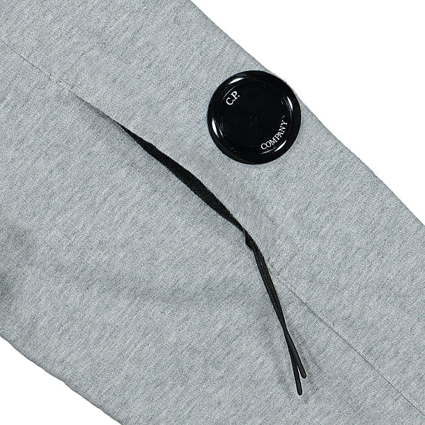 Cp Company Stand Collar Lens Full Zip In Light Grey