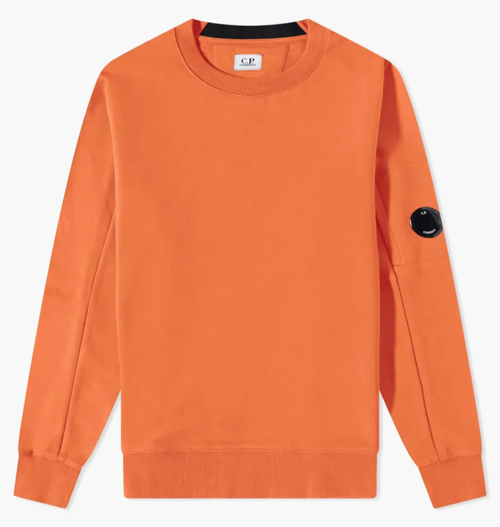 Cp Company Diagonal Raised Cotton Lens Sweatshirt Harvest Pumpkin