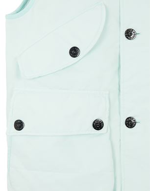 Stone Island David-Tc Laser Printed Down Gilet In Grey