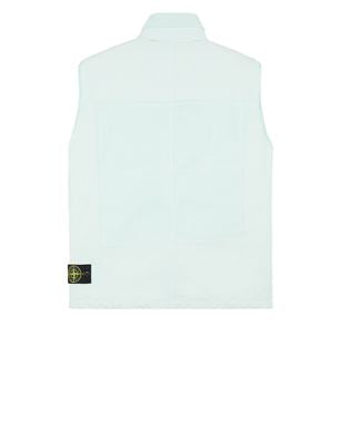 Stone Island David-Tc Laser Printed Down Gilet In Grey
