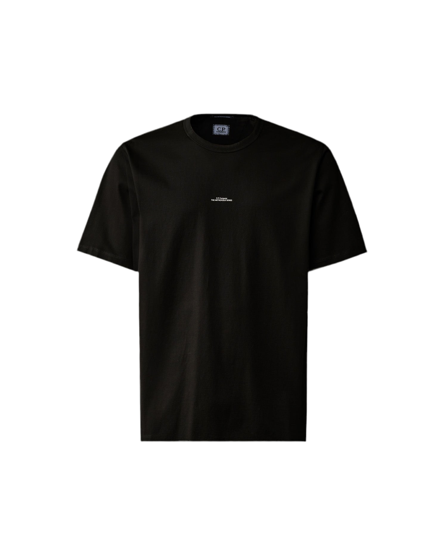 Cp Company 198A Metropolis Series Mercerised Jersey Print Logo T-Shirt in Black