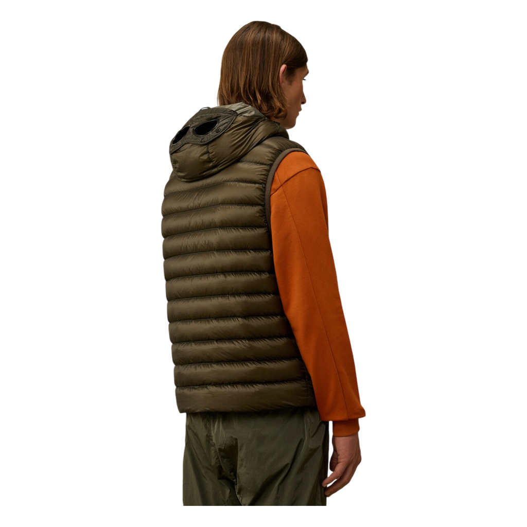 Cp Company D.D Shell Down Gilet In Butternut Brown
