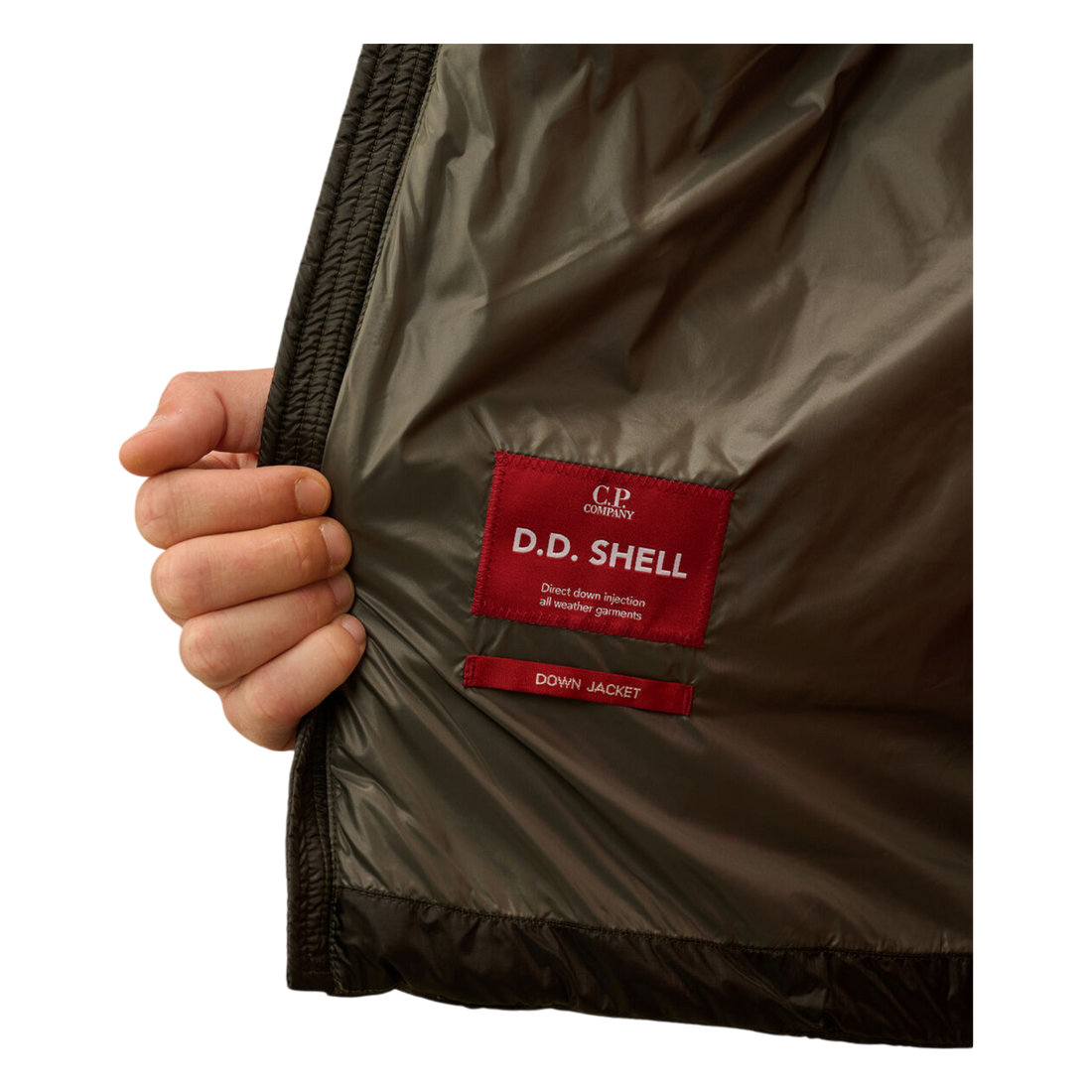 Cp Company D.D Shell Down Gilet In Butternut Brown