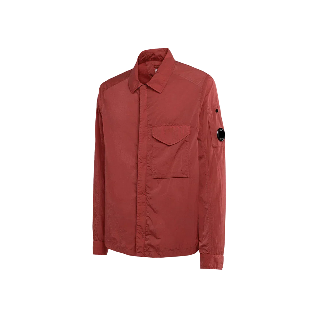 Cp Company Chrome-R Overshirt In 041A Red