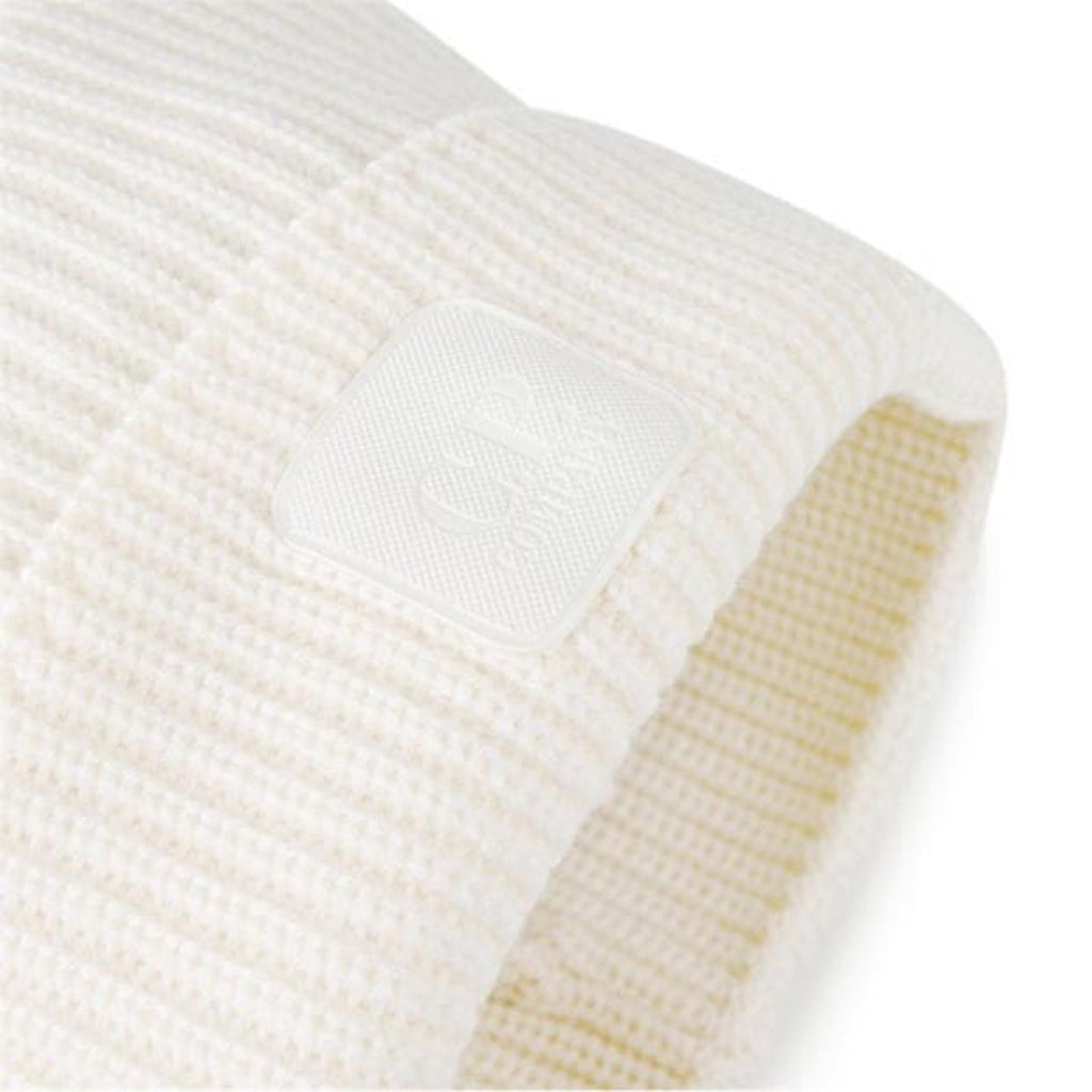 Cp Company Metropolis Series Extrafine Merino Wool Logo Beanie in White
