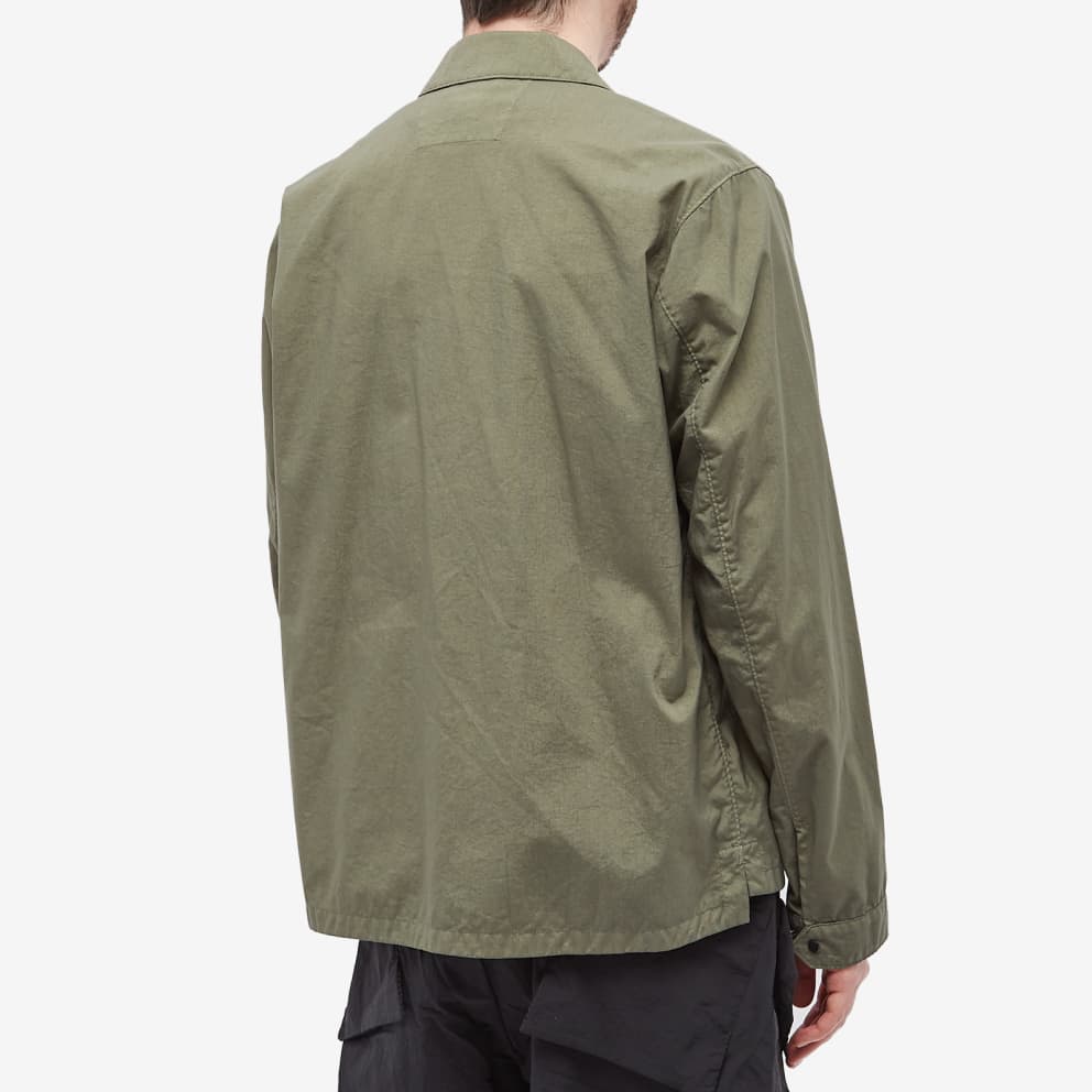 Cp Company Taylon P Lens Overshirt In Bronze Green