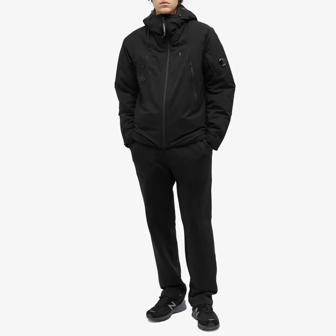 Cp Company Padded A/W Pro-Tek Hooded Jacket in Black