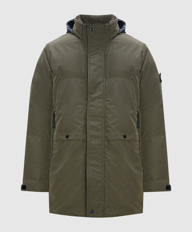 Stone Island Micro Twill Down Jacket Olive