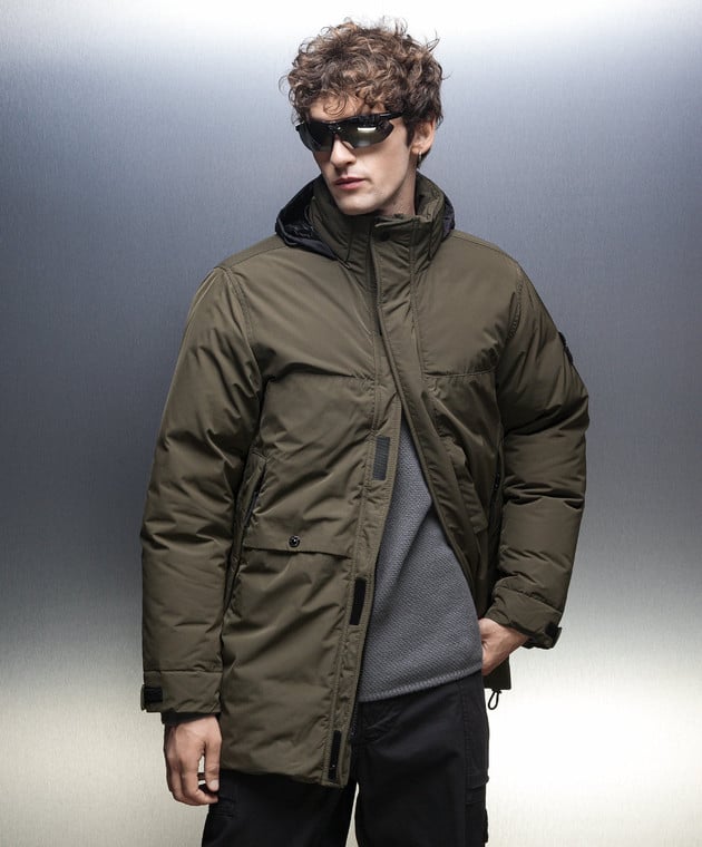 Stone Island Micro Twill Down Jacket Olive