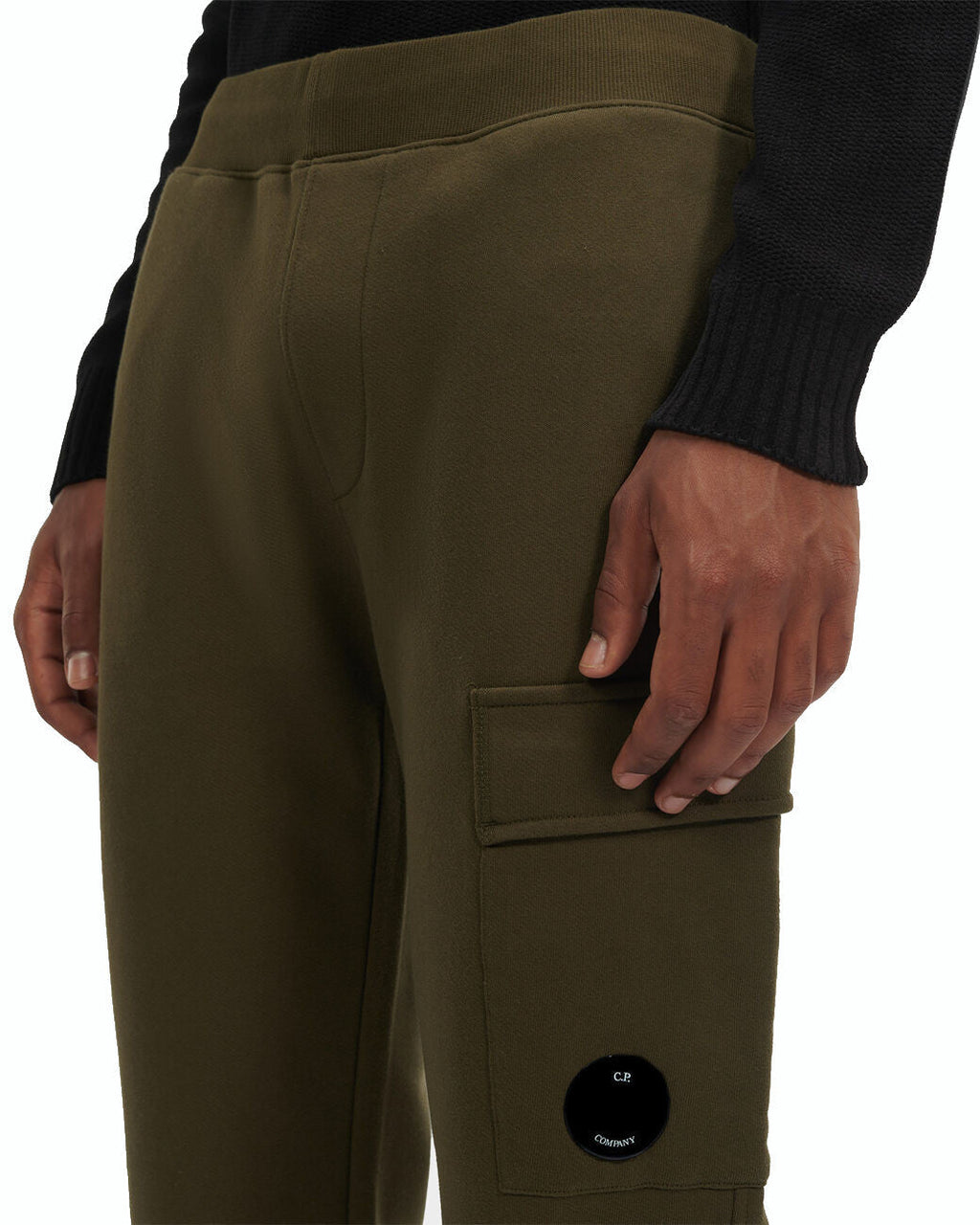 Cp Company Diagonal Raised Lens Joggers in Ivy Green
