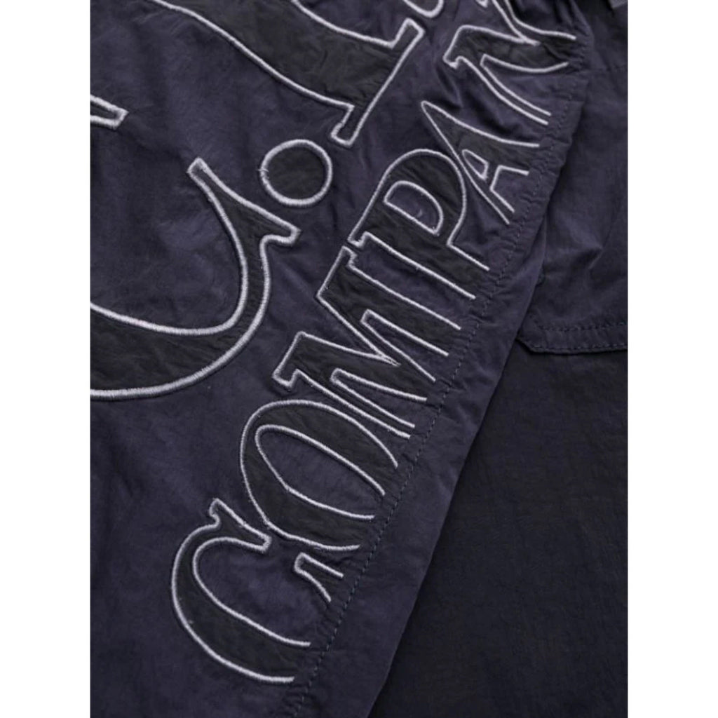 Cp Company Eco-Chrome R Logo Swim Shorts Navy