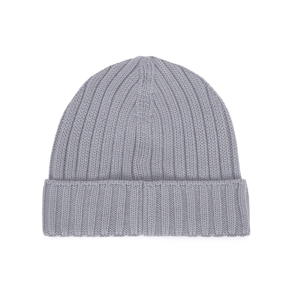 Cp Company Merino Wool Patch Logo Beanie in Grey M93