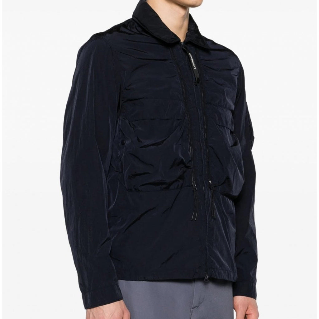 Cp Company Chrome-R Lens Overshirt in Navy