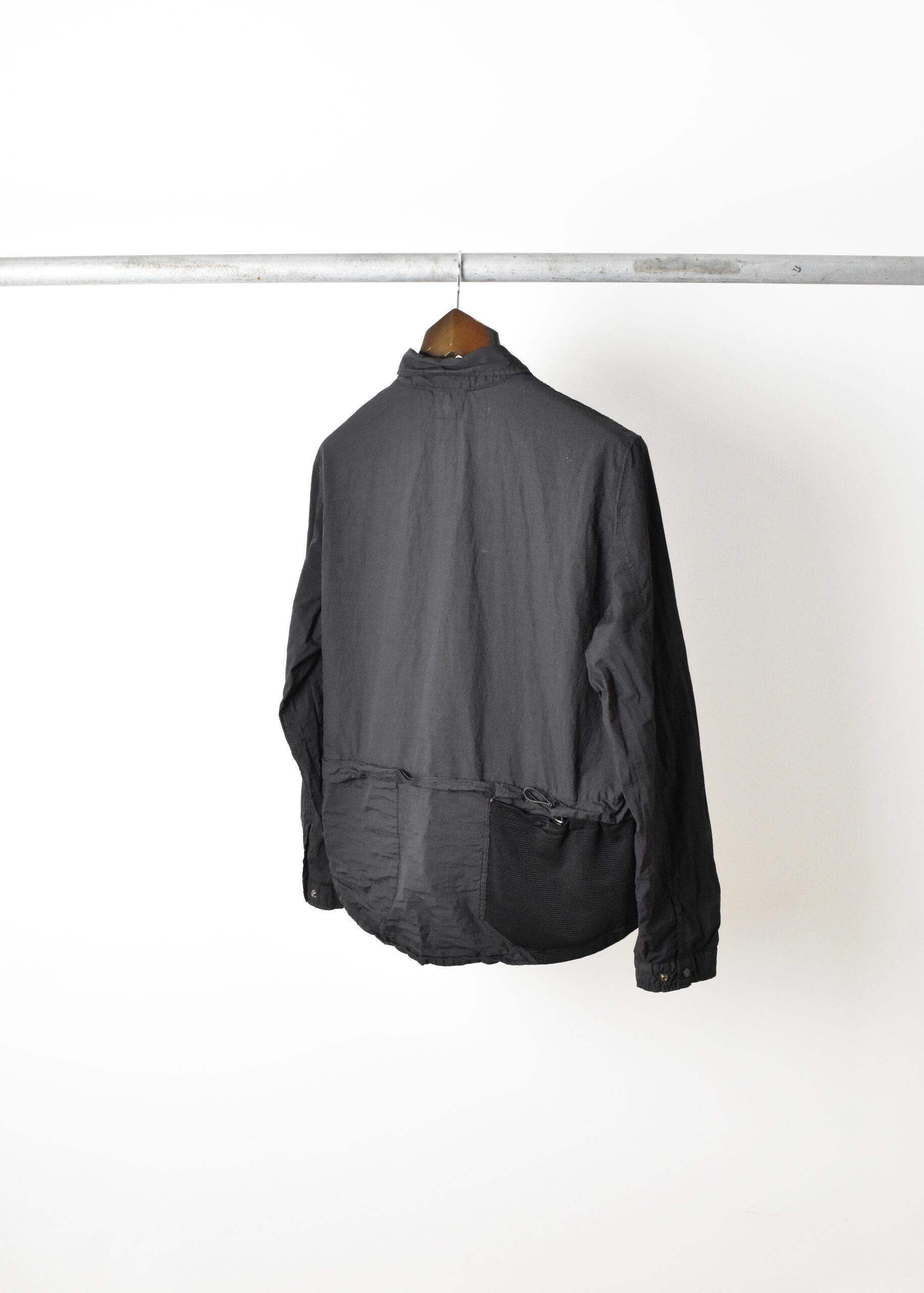 Cp Company Taylon L Nylon Overshirt in Griffin Grey