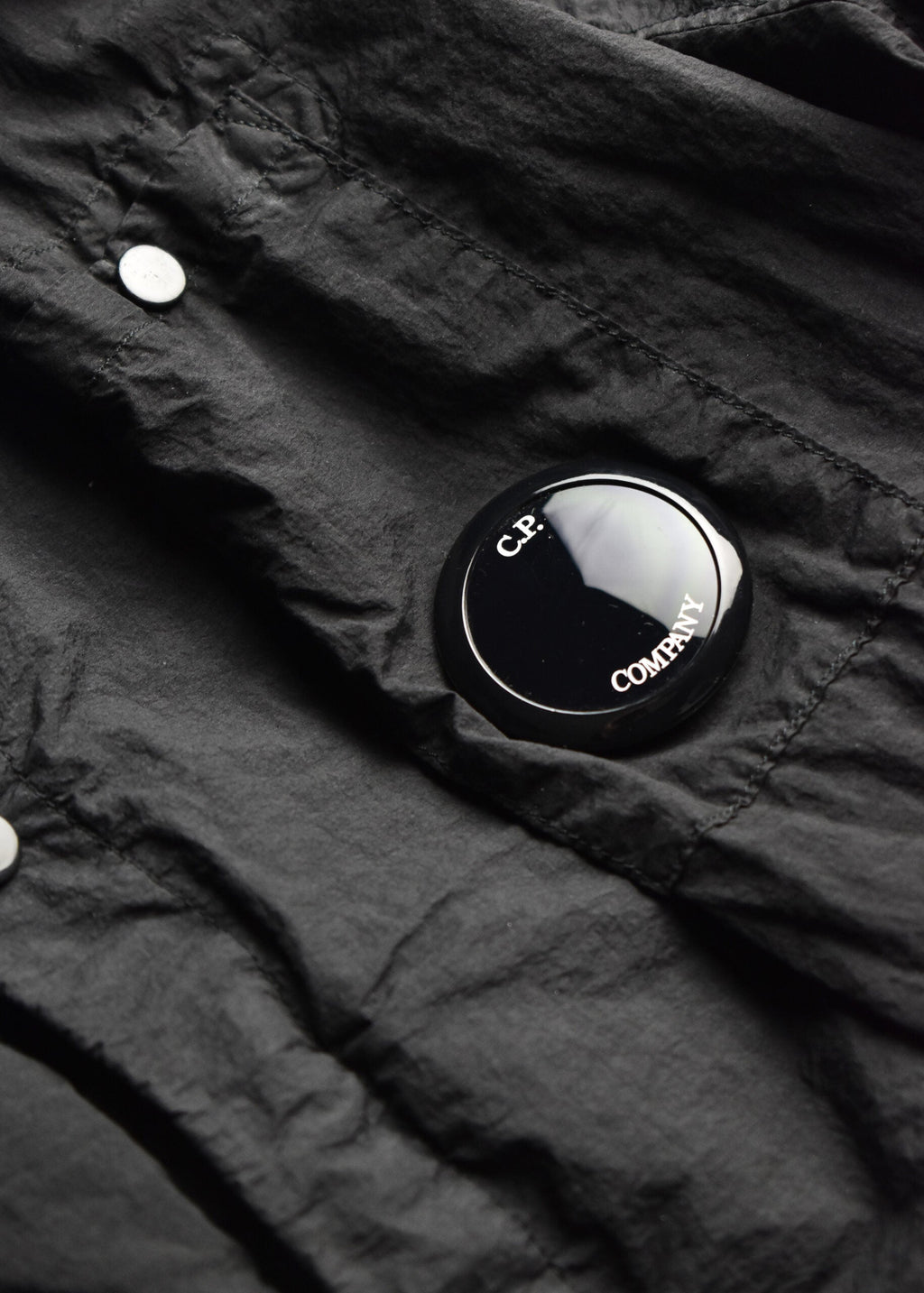 Cp Company Taylon L Nylon Overshirt in Griffin Grey