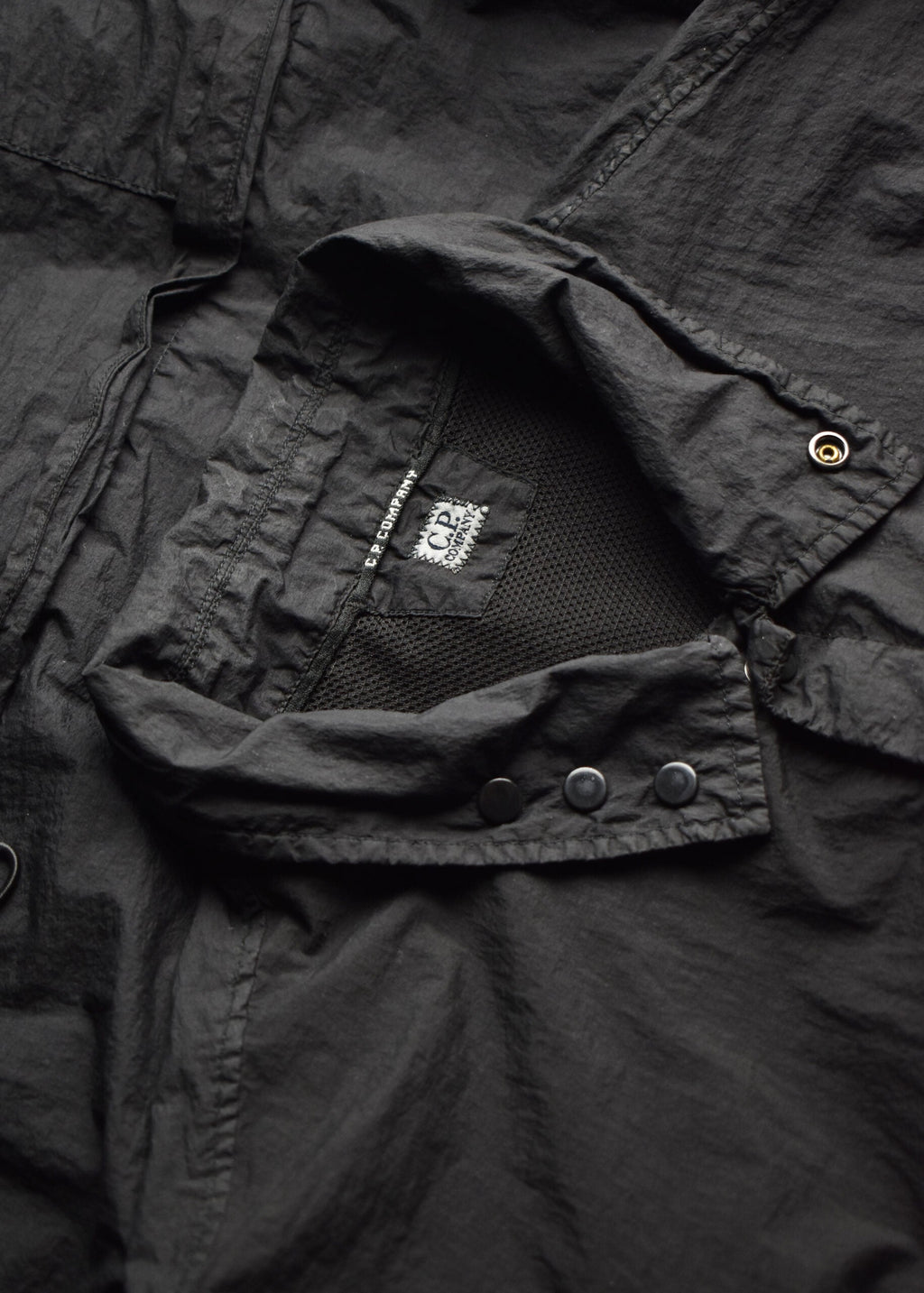 Cp Company Taylon L Nylon Overshirt in Griffin Grey