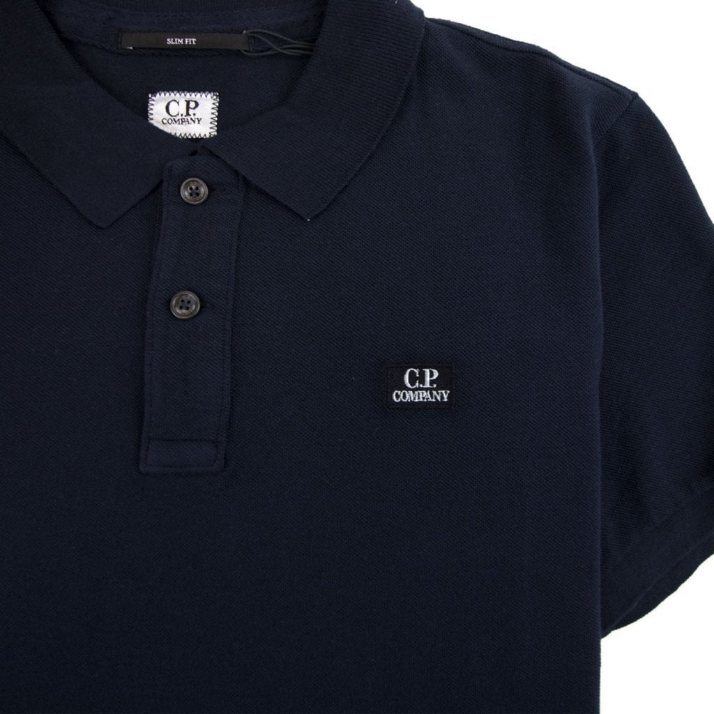 Cp Company 098A Slim Fit Polo Shirt in Navy