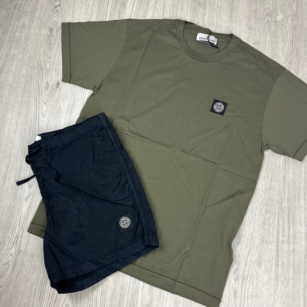 Stone Island Holiday Set - Olive/Black
