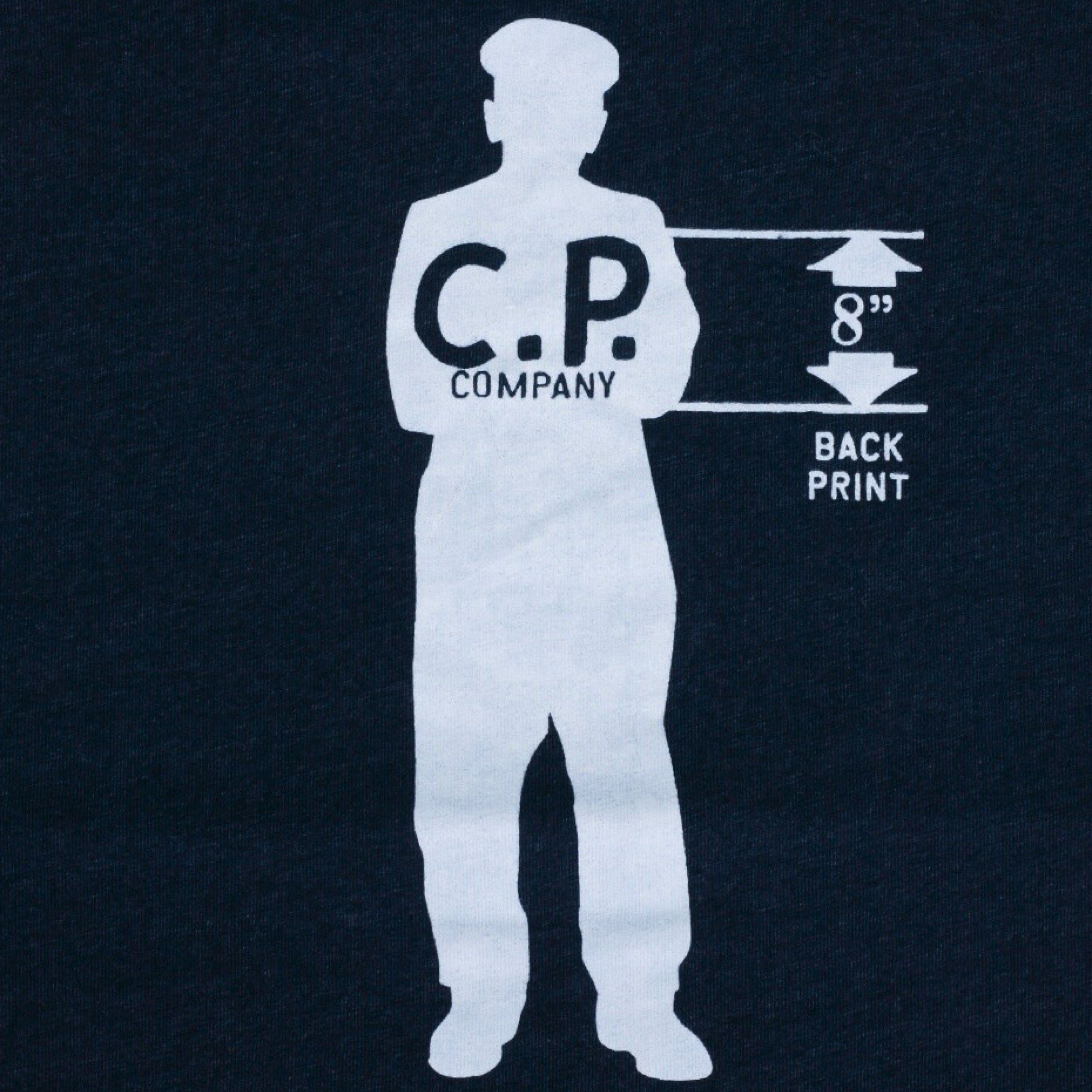 Cp Company Indigo Jersey Sailor Logo T-Shirt Dark Blue