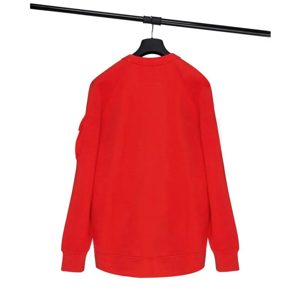 Cp Company Metropolis Series Crewneck Sweatshirt in Fiery Red