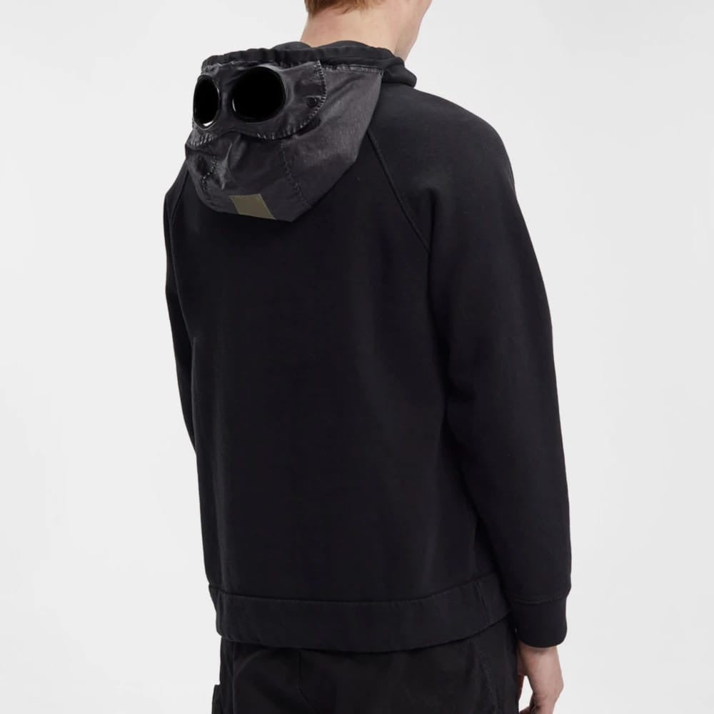 Cp Company Mixed Overhead Hoodie Black