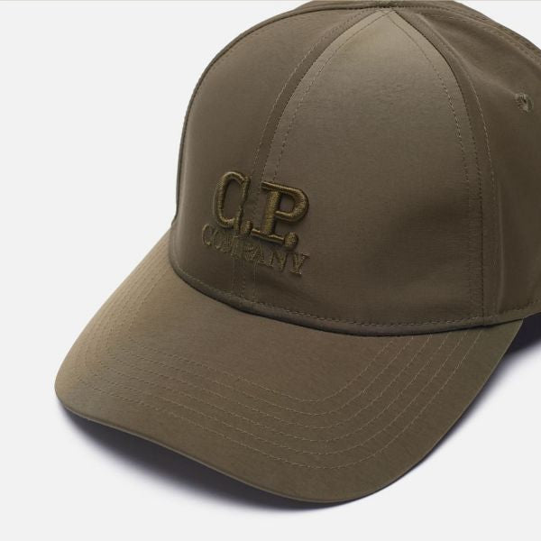 Cp Company Chrome-R Logo Baseball Cap in Ivy Green