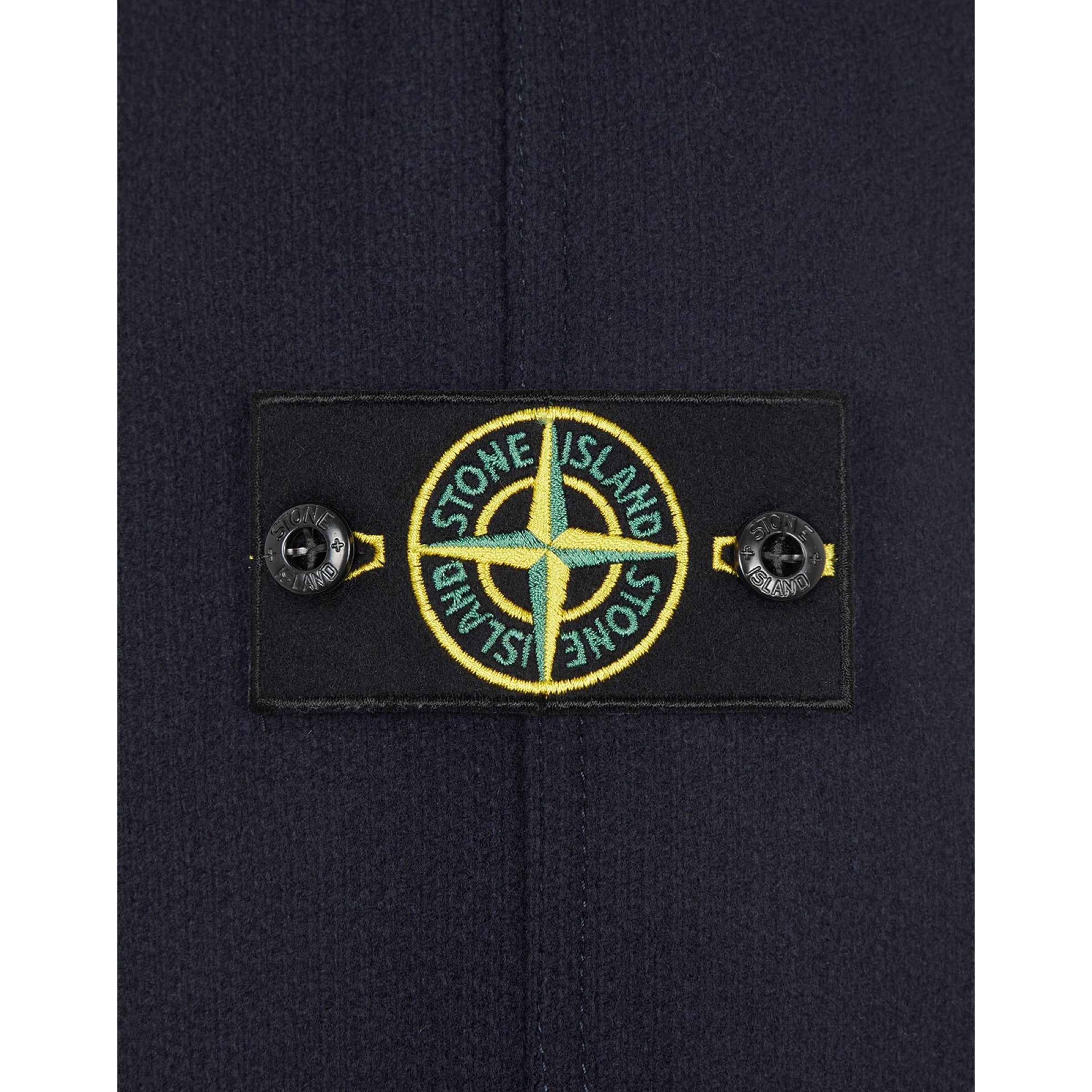 Stone Island Panno Speciale Coat in Navy