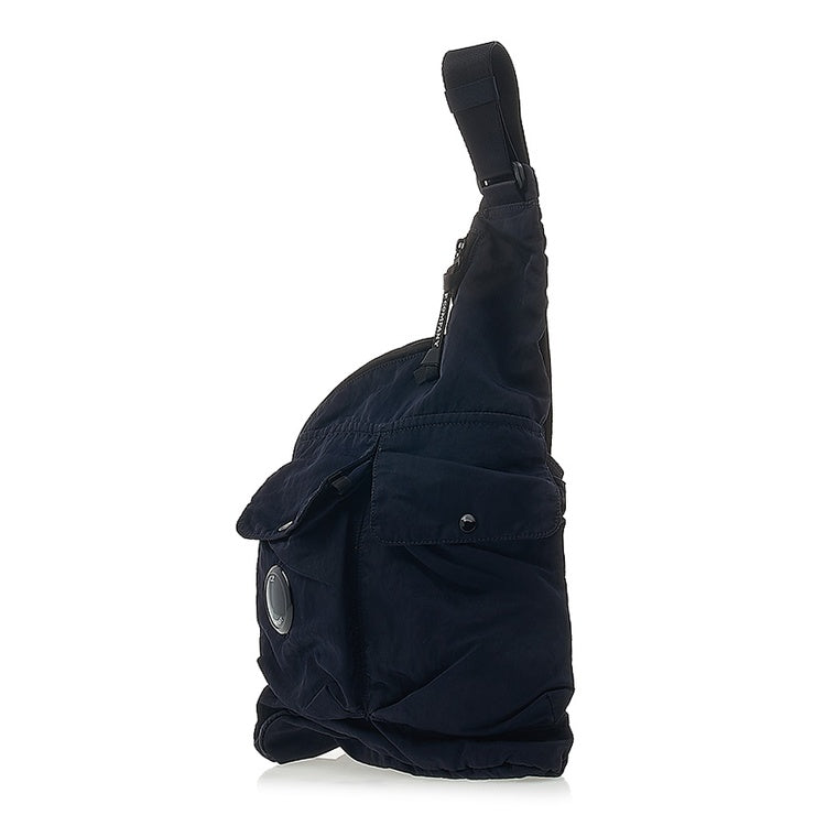 Cp Company Nylon B Single Strap Lens Rucksack Navy