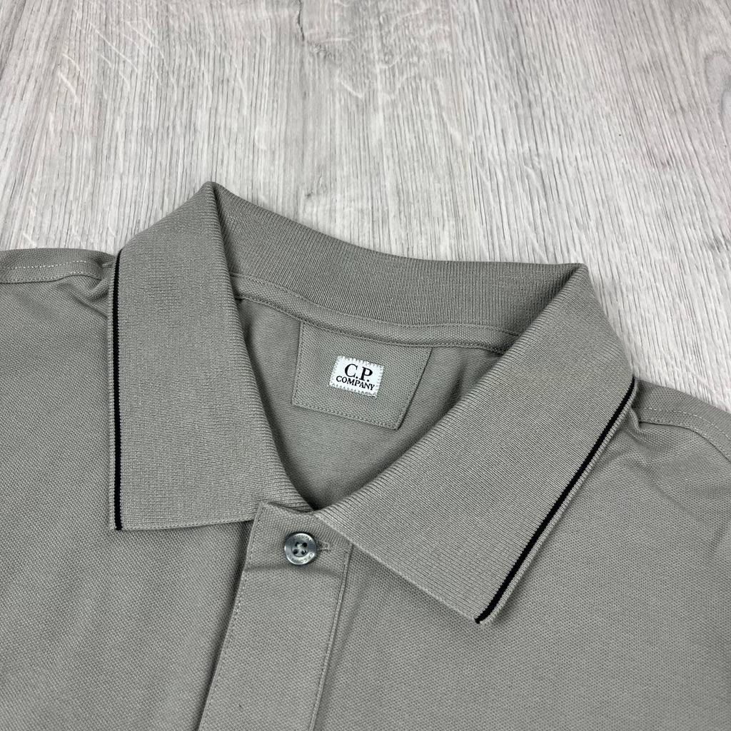 CP Company Piquet Polo Shirt - Fallen Rock