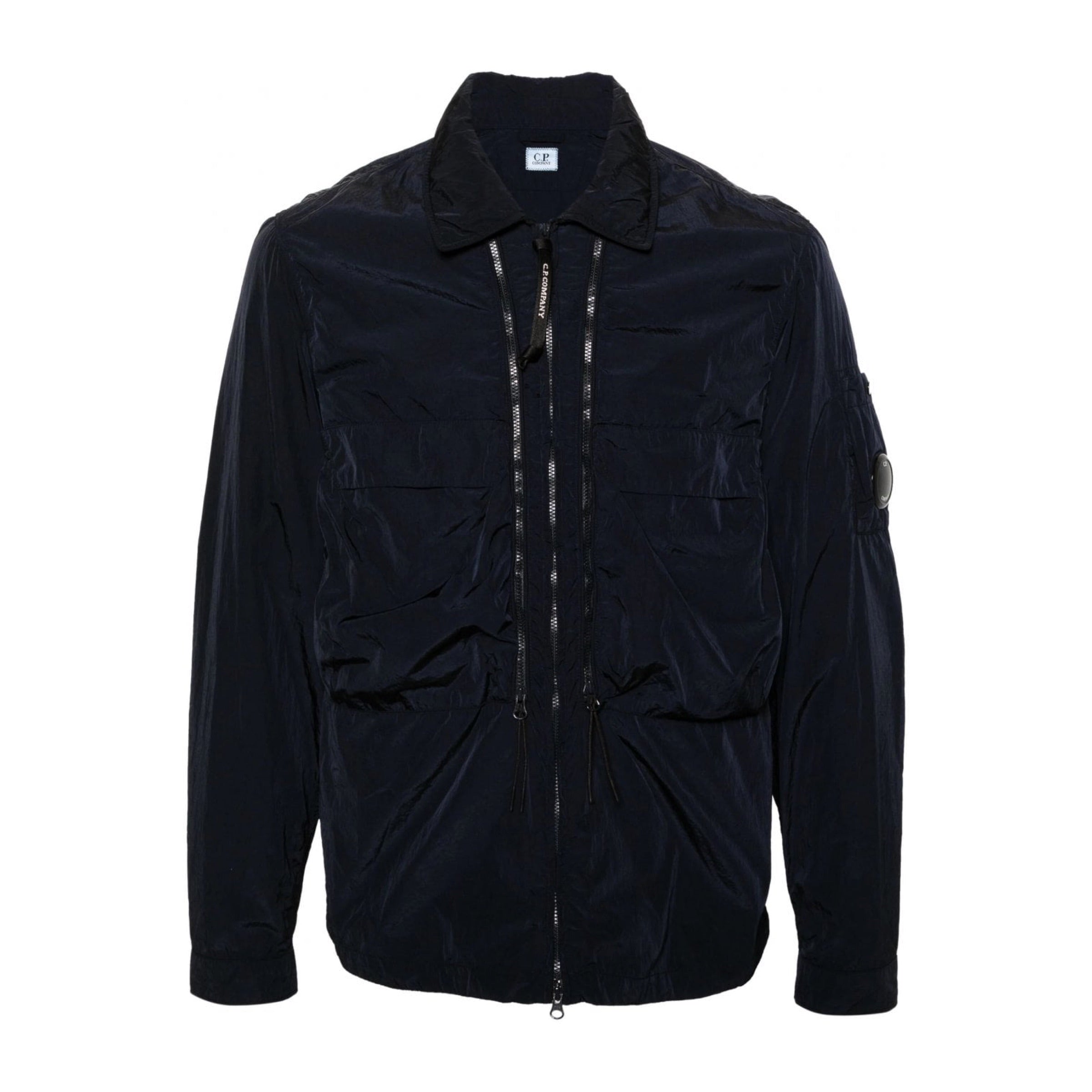 Cp Company Chrome-R Lens Overshirt in Navy