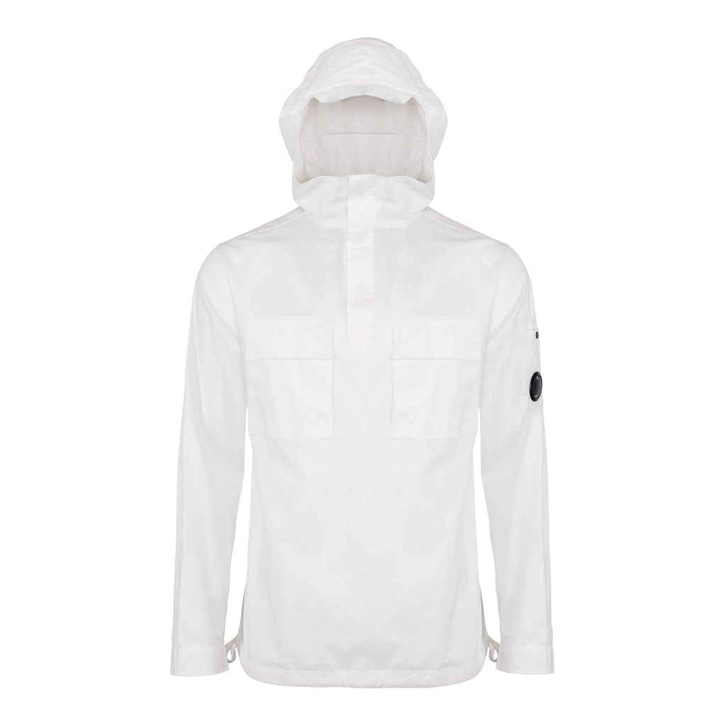 CP Company Garbadine Hooded Overshirt In White