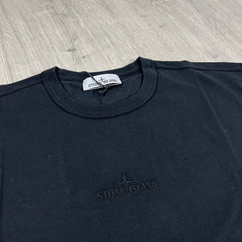 Stone Island Embroidered T-Shirt - Black