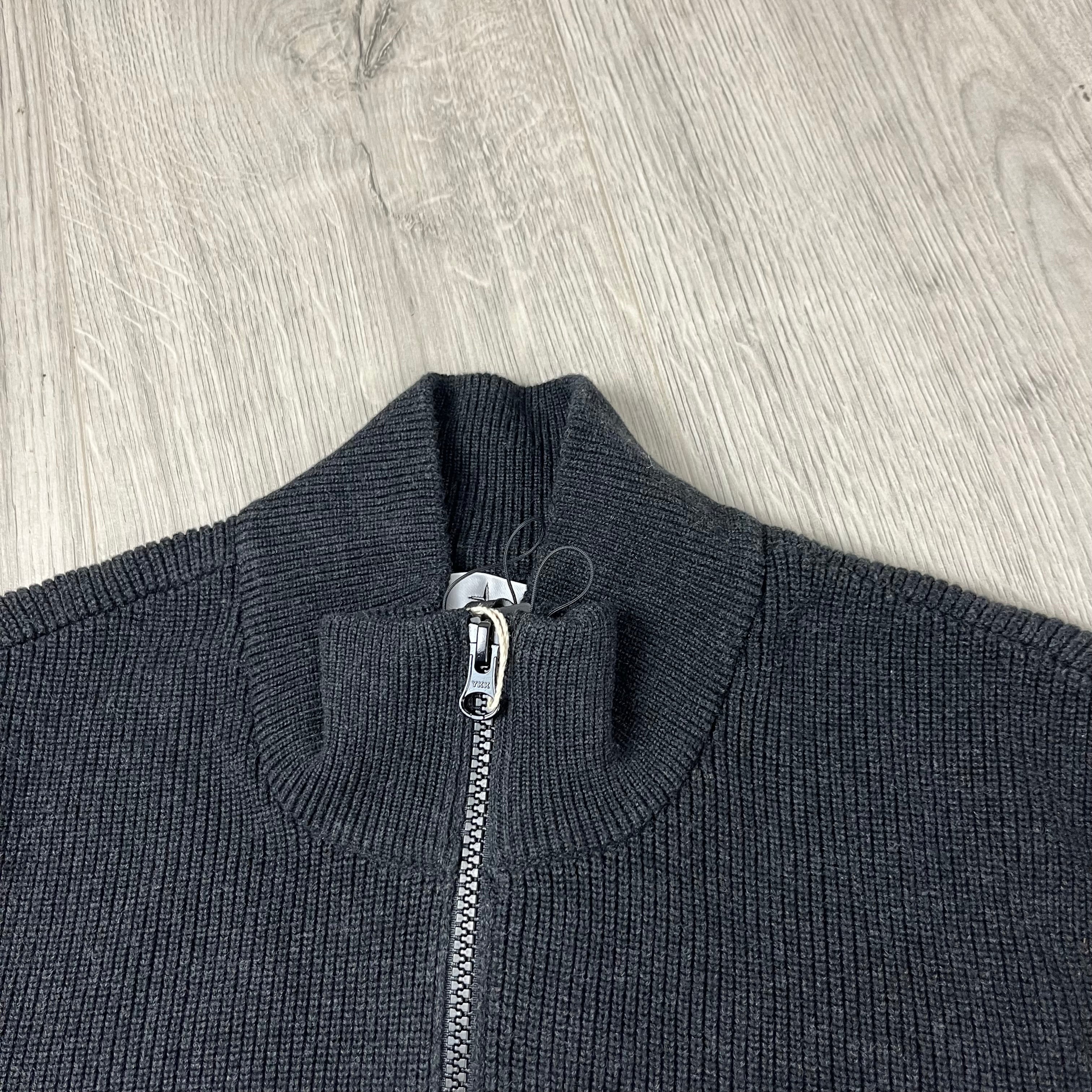 Stone Island Knit Cardigan - Charcoal