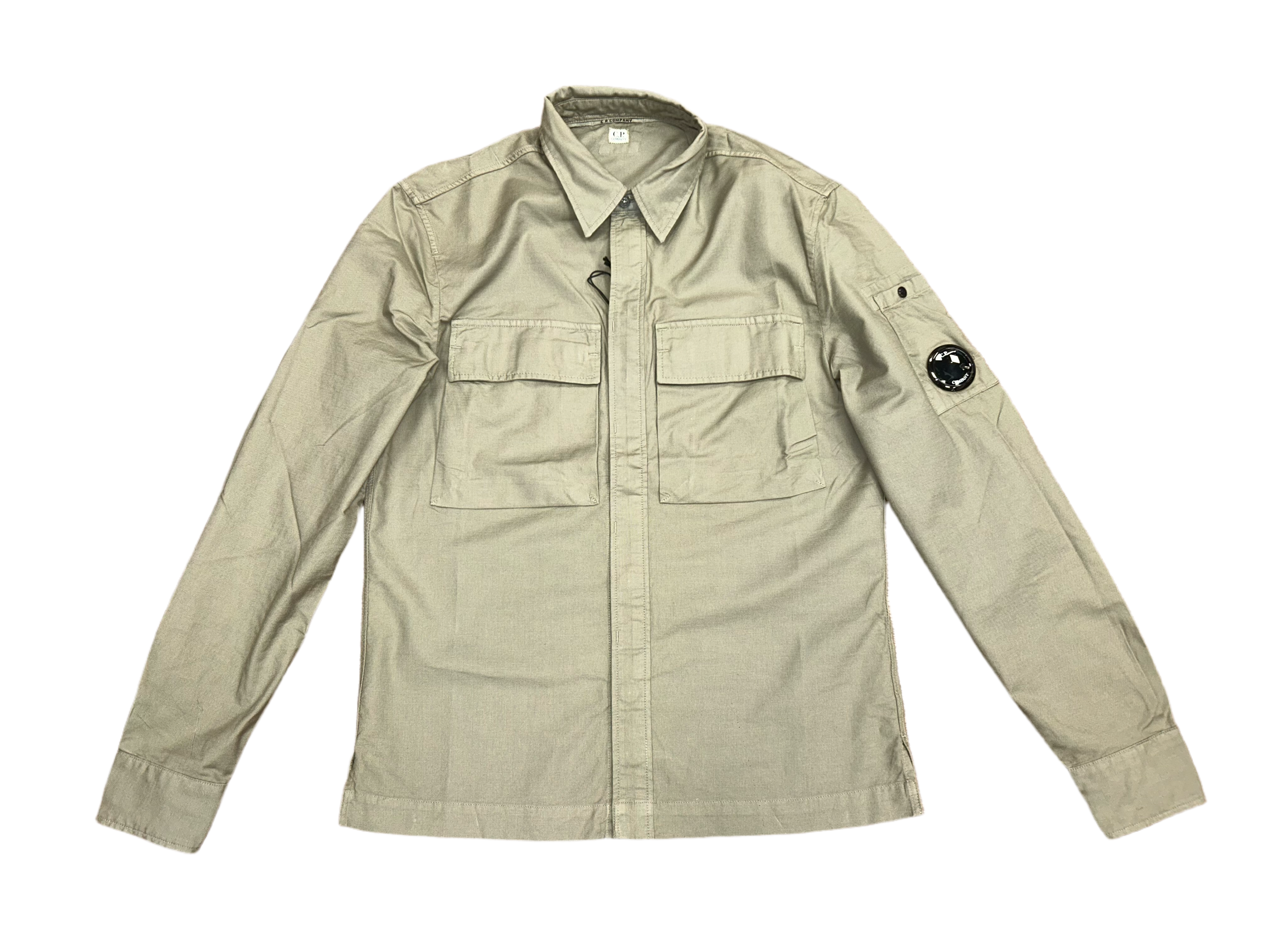 Cp Company Broken Batavia Lens Shirt In Seneca Rock