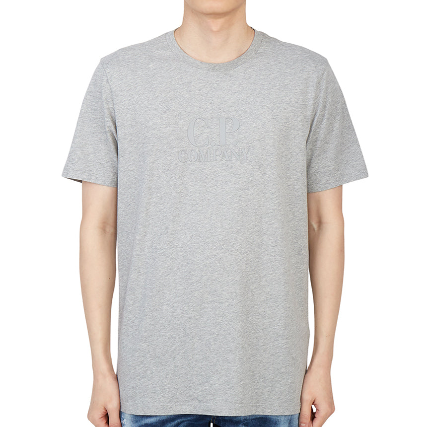 Cp Company Tonal Logo in T-Shirt in Grey