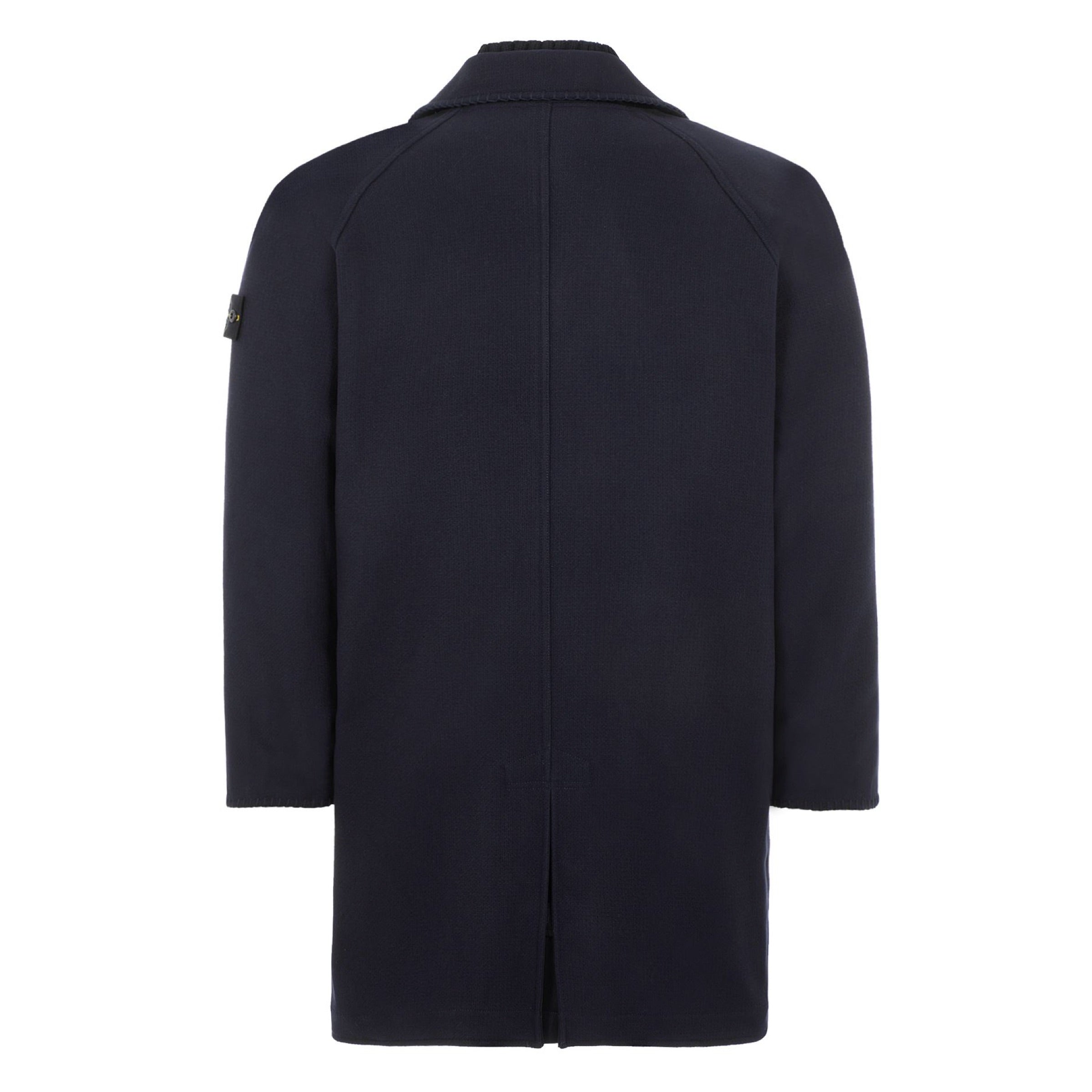 Stone Island Panno Speciale Coat in Navy
