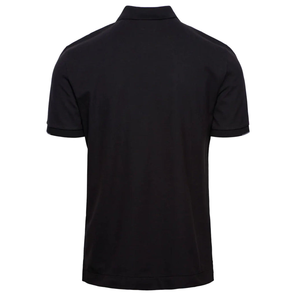 Cp Company Metropolis Series Striped Polo Shirt In Black