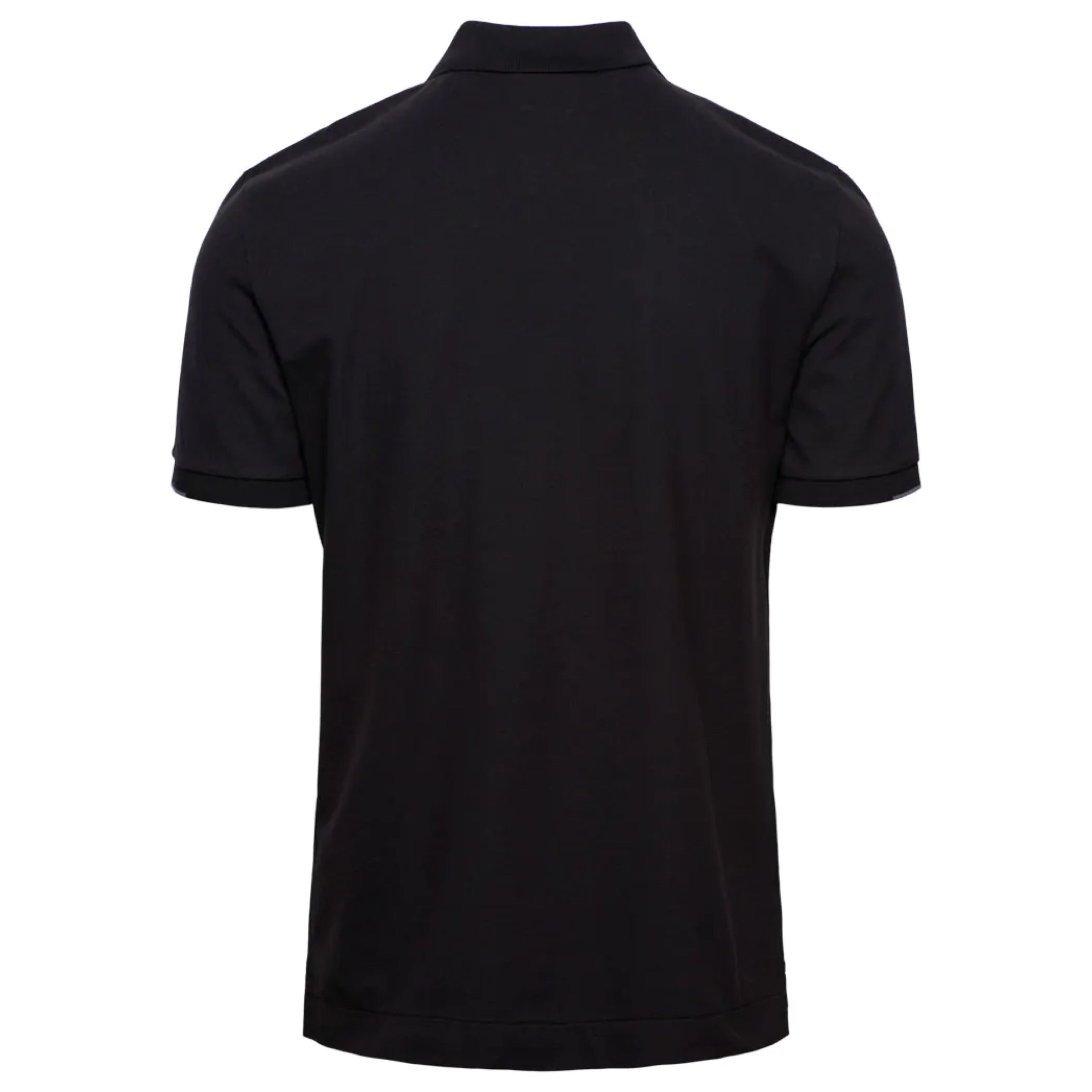 Cp Company Metropolis Series Striped Polo Shirt In Black