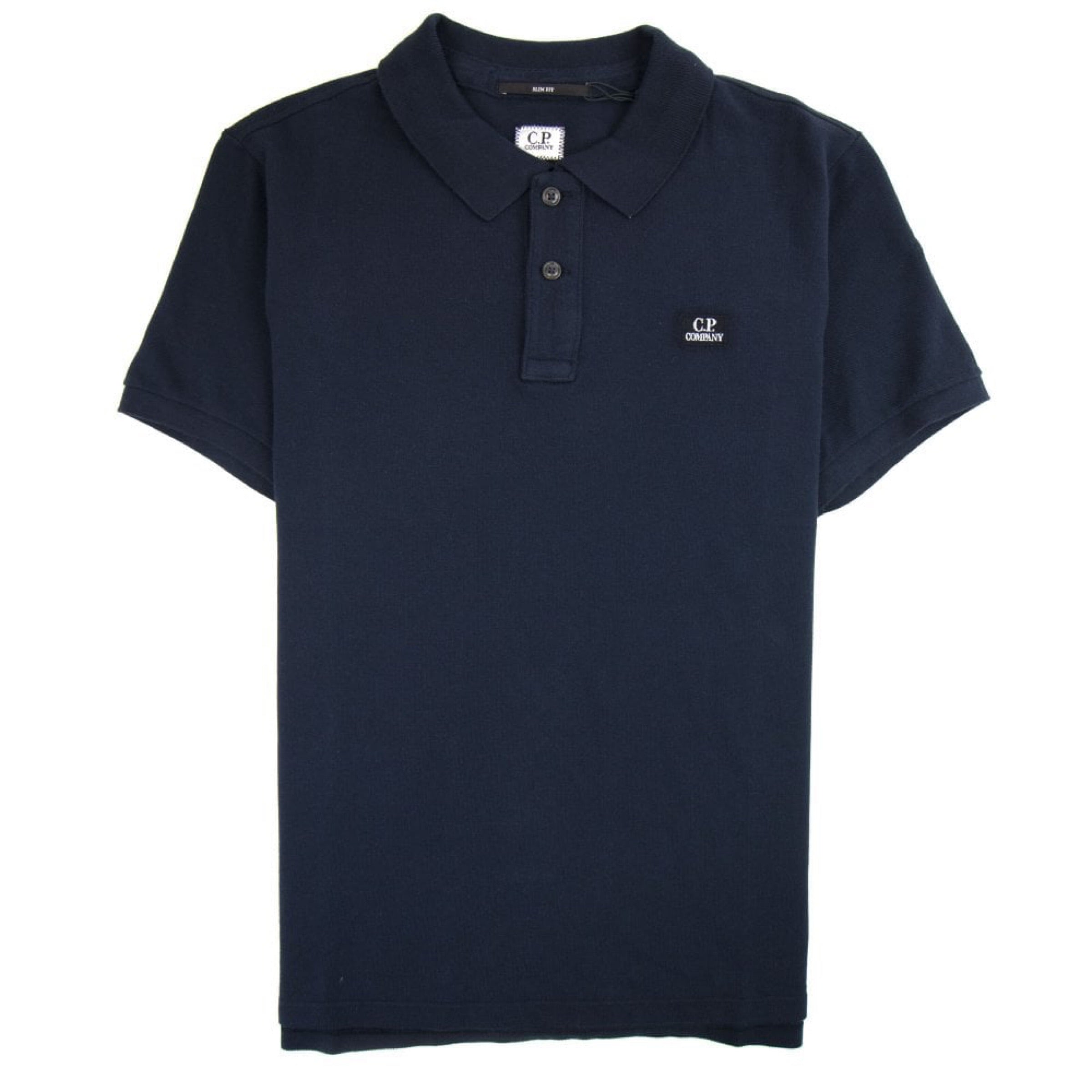 Cp Company 098A Slim Fit Polo Shirt in Navy