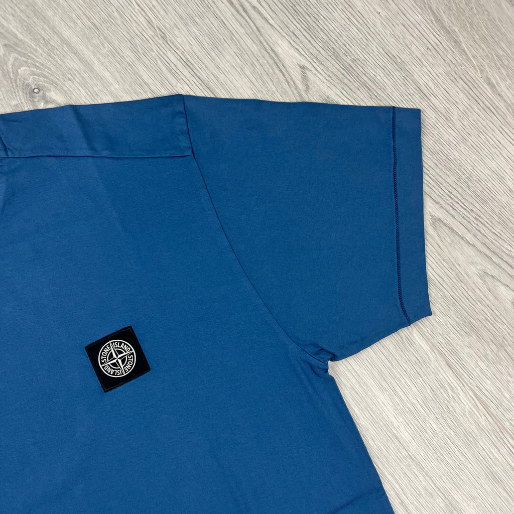 Stone Island Patch T-Shirt - Avio Blue