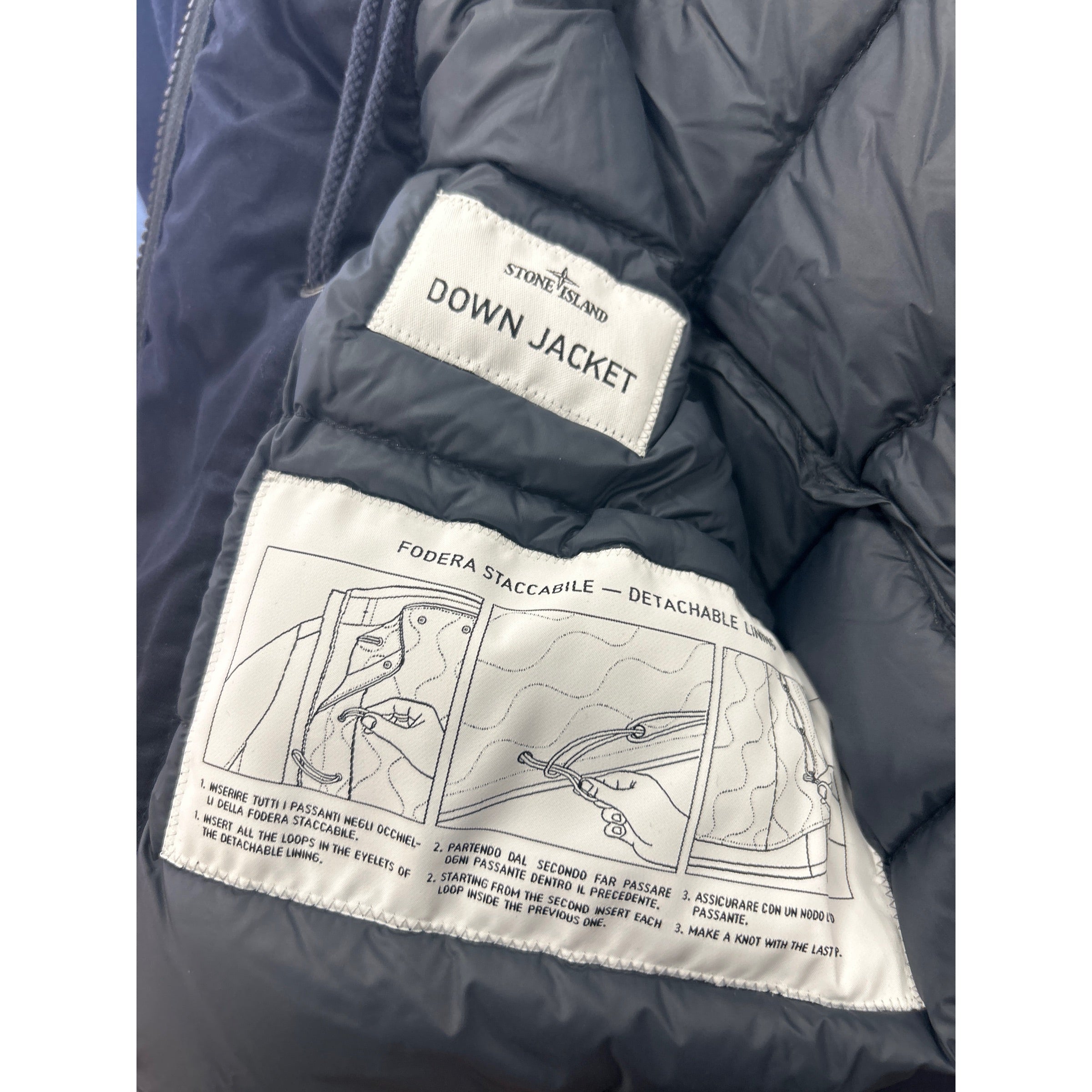 Stone Island Panno Speciale Coat in Navy