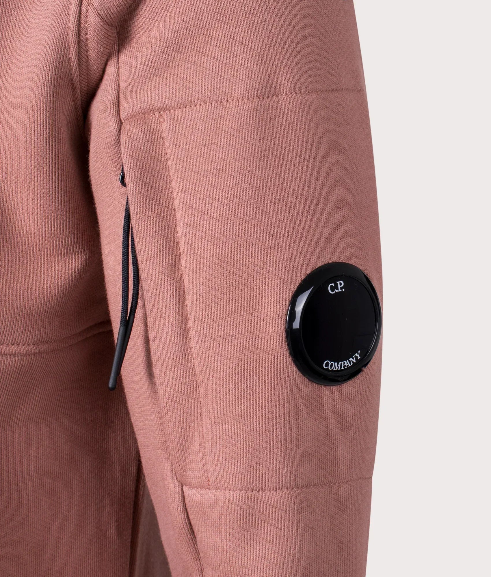 Cp Company Heavy Lens Overhead Hoodie In Cedar Wood