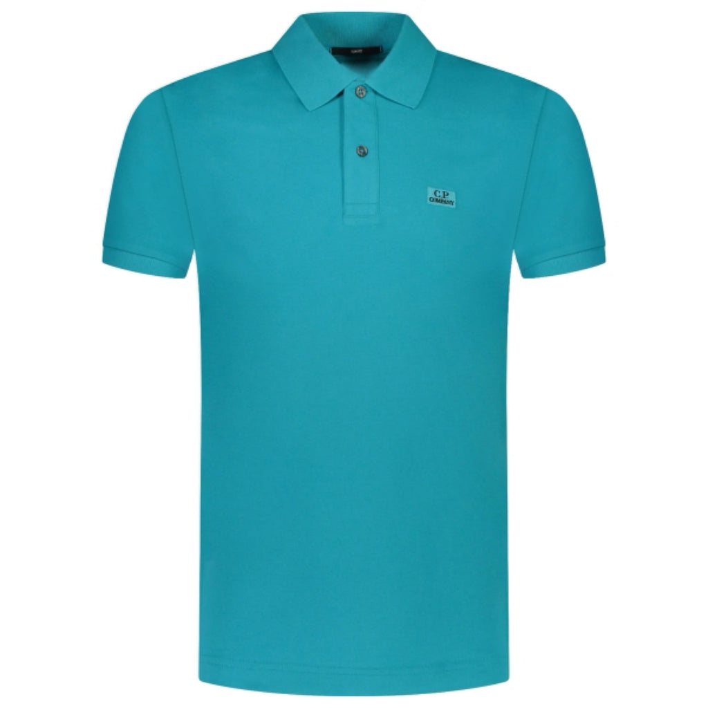 Cp Company Slim Fit Polo Shirt 098A Tile Blue