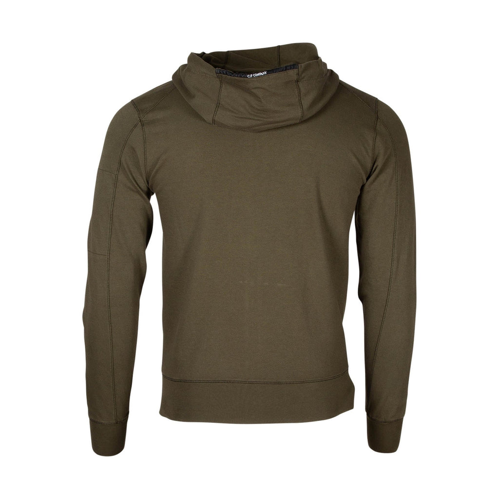 Cp Company Hooded Lens Full Zip In Ivy Green