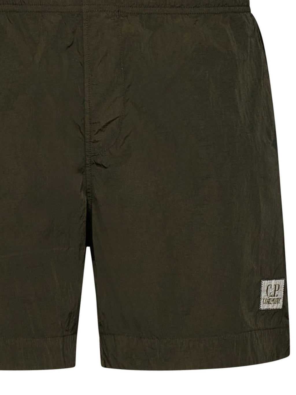 Cp Company Eco-Chrome R Stitch Logo Swim Shorts Ivy Green