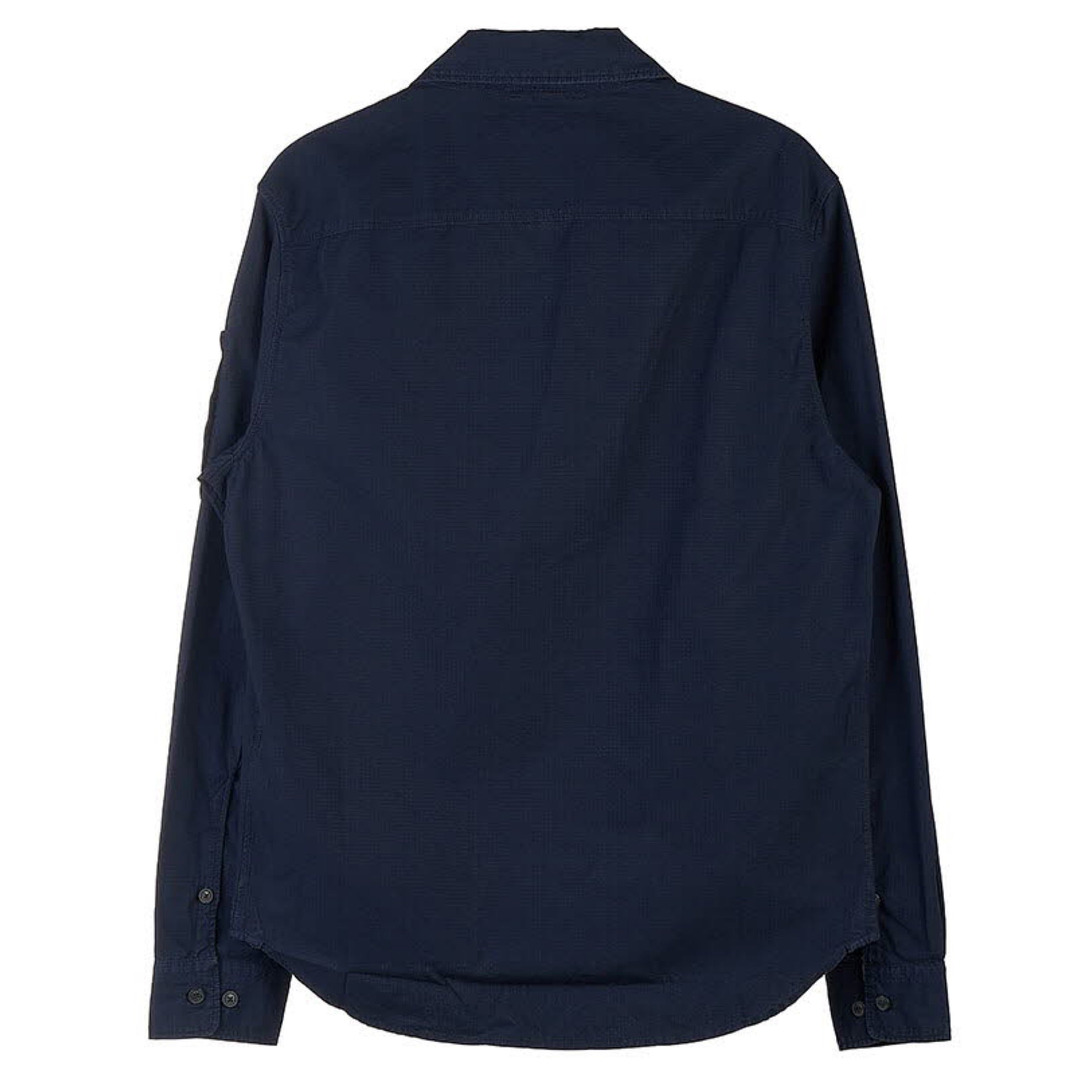Cp Company Rip-Stop Zip Lens Shirt in Navy