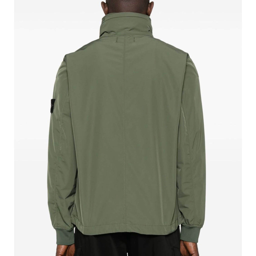 Stone Island Micro Twill Lightweight Jacket in Olive